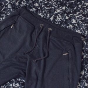 Dark Navy Blue American Stitch Jogger Sweatpants